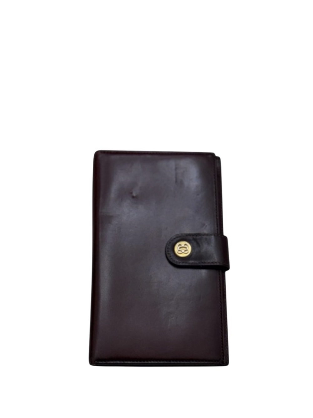 BOSCA - BURGUNDY FULL GRAIN SMOOTH LEATHER LONG BIFOLD TRAVEL WALLET